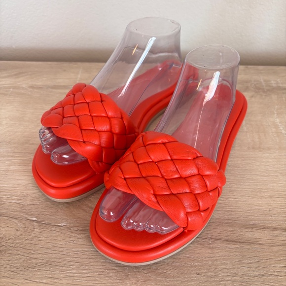 Seychelles Shoes - Seychelles Bellissima Red Orange Slides Sandals Size‎ 8.5